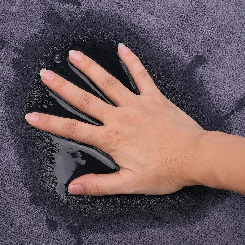 Grey Unisex High-Absorbency Quick-Dry Gym Towel | Sweat-Enhanced Sports Mat for Basketball, Running & Fitness Workouts