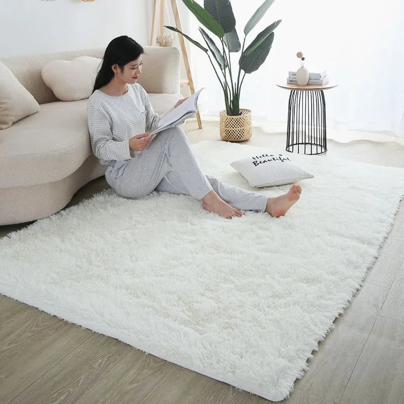 Modern Living Room Rug – Large Size Nordic Style Polyester Area Carpet Mat