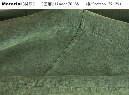 Elegant Women's Cotton Linen Baggy Cargo Pants Vintage Elastic Waist Yoga Trousers Loose Casual Long Wide Leg Oversize Clothes