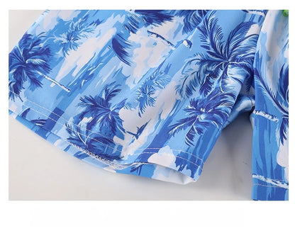 Kids Swim Trunks Summer Cartoon Prints Beach Shorts for Boys Vacation 1-8Y Children Quick Dry Pants Vacation Wear