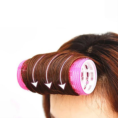 Self-Adhesive Hair Rollers - Large Soft Hair Curlers for DIY Home Styling