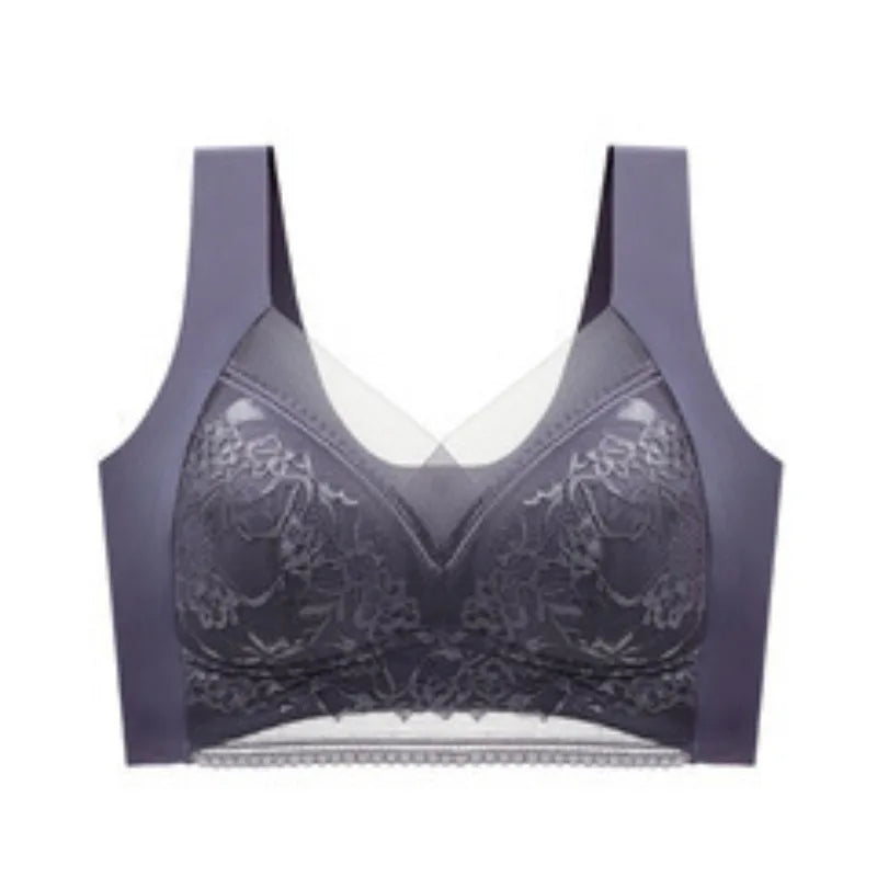 Seamless Lace Bra - Large Size Underwear | Breathable Thin Bra With Beautiful Back