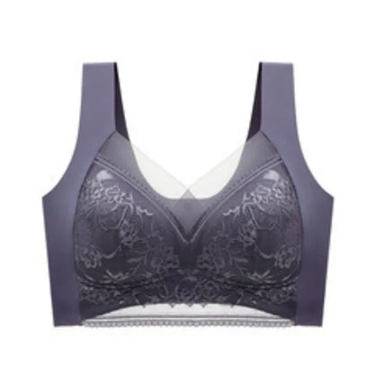 Seamless Lace Bra - Large Size Underwear | Breathable Thin Bra With Beautiful Back
