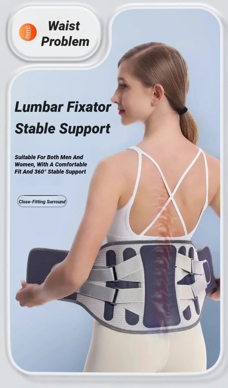 Back Brace Support Belt For Lower Pain Relief Adjustable Men Women Waist Lumbar Sciatica Scoliosis Herniated Disc Corset Posture