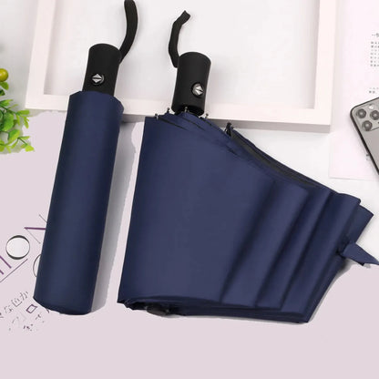 8-Rib Automatic folding Umbrella - Compact, lightweight, durable, UV protection - rain and sun umbrella, automatic sunshade zwq