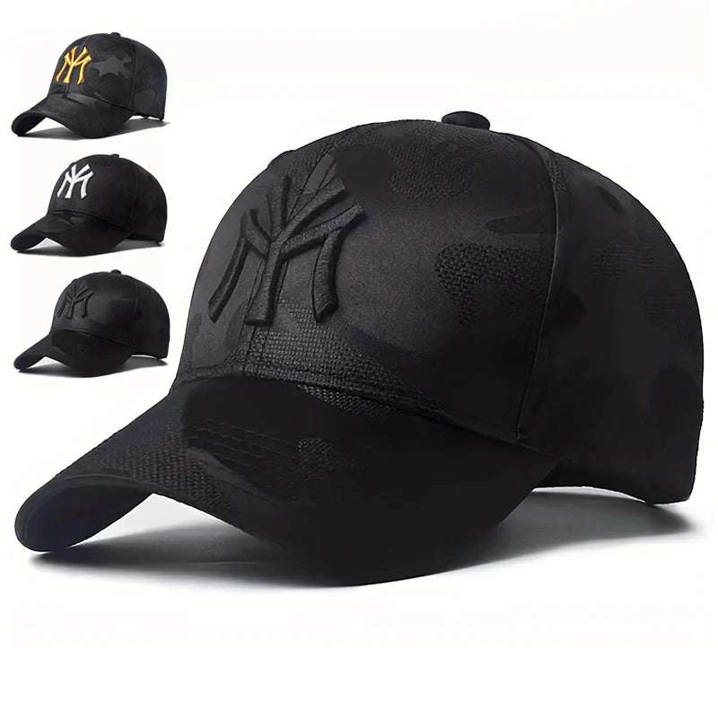 Embroidered Camo Baseball Cap – Adjustable Unisex Sports & Golf Hat