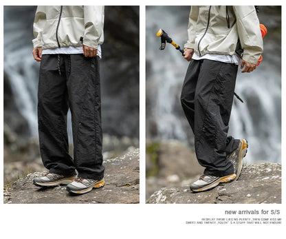 TFETTERS Brand Outdoors Men's Cargo Pants 2026 Spring Summer Outdoors Outing Casual Pants Man Watertight Baggy Riding Clothes