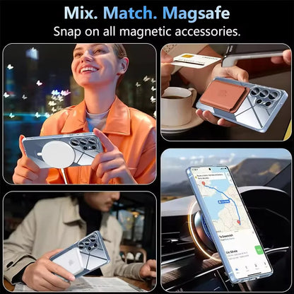 For Magsafe Magnetic Wireless Charging Case For Samsung Galaxy S25 Ultra Plus S26 Ultra S25Ultra 5G Clear Shockproof Back Cover