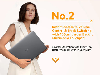 Blackview AceBook Laptop - 16 Inch Windows 11 Notebook, 16GB RAM, 512GB SSD, IPS Display