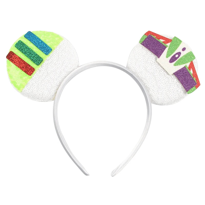 Disney Mouse Ears Headband - Glitter Cosplay Hair Accessories for Boys  Girls