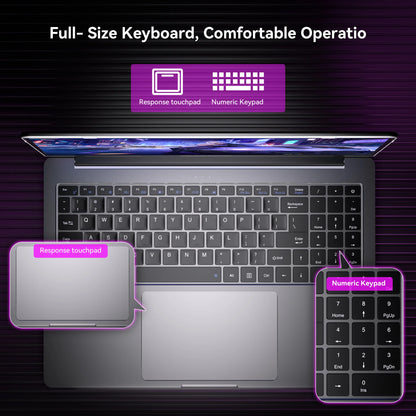 ACEMAGIC Ultra Thin Laptop - Intel N97 Portable Office Laptop with 16GB DDR4 RAM & 512GB SSD