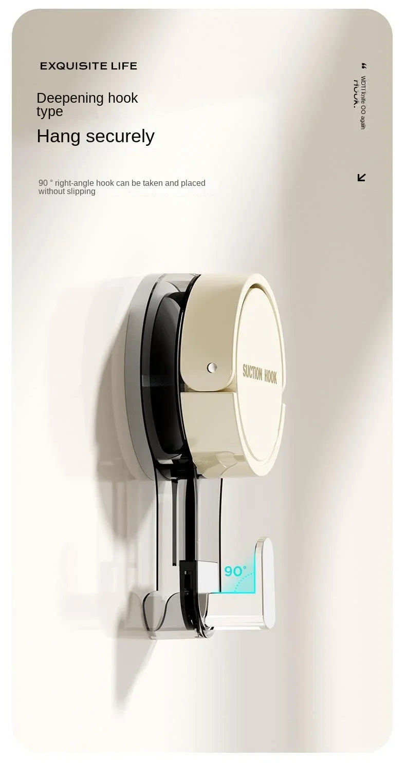 Wall Mounted Vacuum Suction Cup Hook - No-Drill Removable Key  Towel Hanger for Bathroom  Kitchen - ZOOMNSTORE