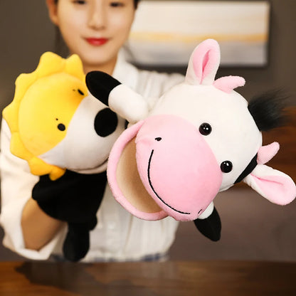 Plush Hand Puppets - Kawaii Animal Finger Puppet Dolls for Kids Educational Toys