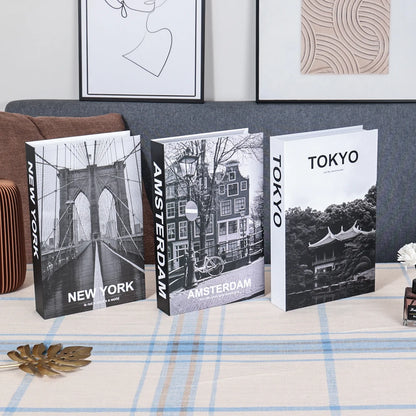 3Pcs Decorative Fake Books - Living Room Coffee Table Ornaments