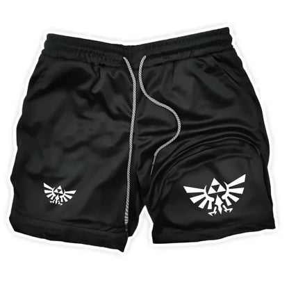 Zelda Themed Men's 5-Inch Workout Shorts | Quick Dry Loose Fit for Basketball, Running & CasualZY0077 Wear