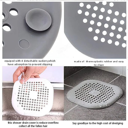Silicone Sink & Drain Strainer – Hair & Food Catcher for Kitchen & Bath