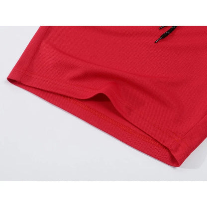 Men's Running Shorts Casual Sports Breathable Mesh Quick Dry Shorts Outdoor Hiking Clothing Fitness Quick Dry Drawstring Shorts