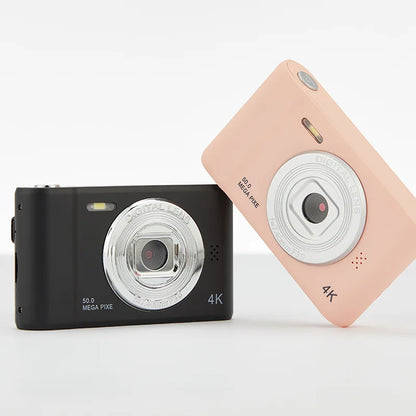4K Digital Camera – Travel Selfie Camera with 50 Megapixels, HD Photography & 2.4 Inch Screen