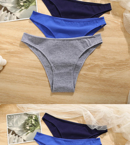 7Pcs/Set M-2XL Women Cotton Soft Panties Low Waist Pantys Lingerie Femme Panty Briefs Woman Underpants Sexy Underwear for Girls
