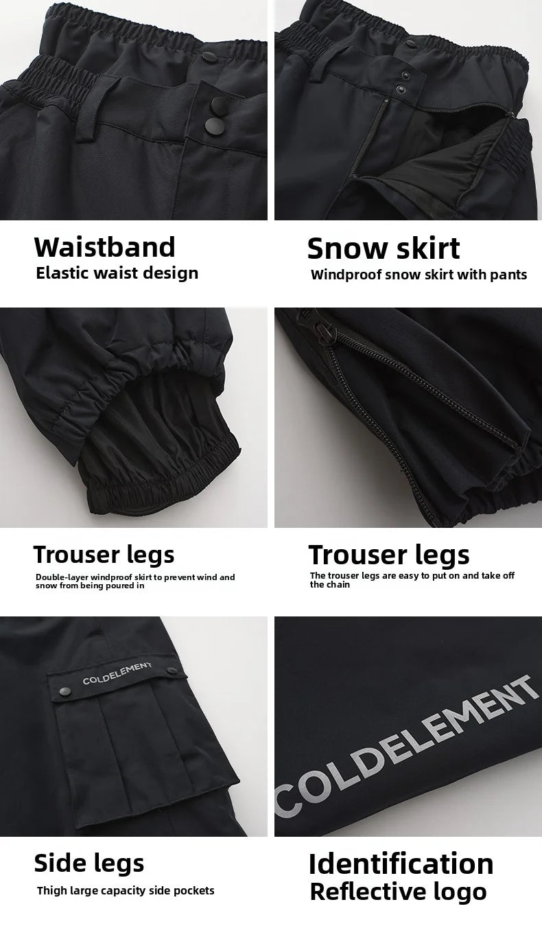 Hard Shell Ski Jacket – Waterproof 3 Layer Durable Winter Coat for Snowboarding Women