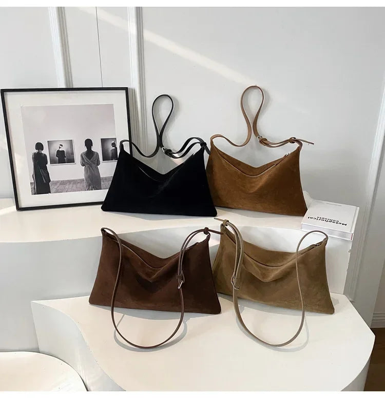 Retro Shoulder Bag – Women's Tote Bag With Large Capacity | Zipper Closure