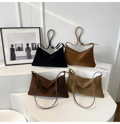 Retro Shoulder Bag – Women's Tote Bag With Large Capacity | Zipper Closure