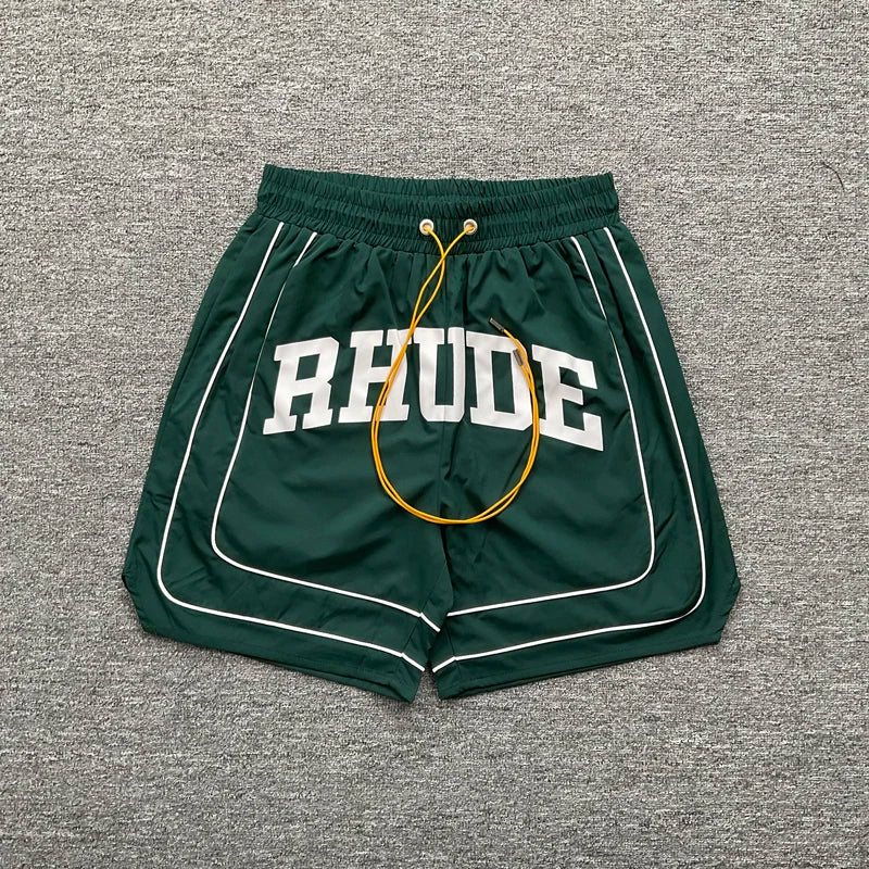 High Quality Streetwear Multi-color Rhude Beach Shorts Men Women Loose Breathable Casual Shorts