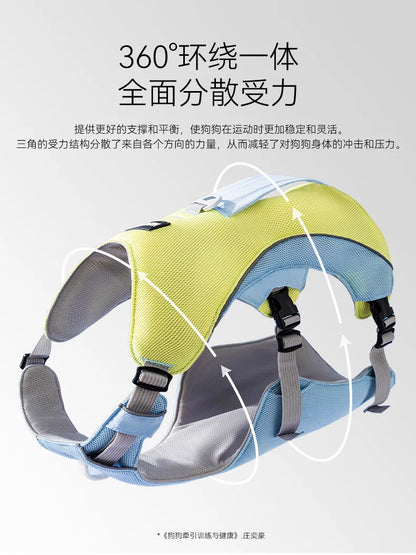 Summer Cooling Vest Style Dog Harness Breathable Leash for Small Medium Large Dogs Golden Retriever