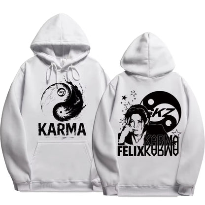 2025 Trendy Casual Loose Oversized Men's and Women's Hooded Sweatshirt FELIX Han BANGCHAN CHANGBIN HYUNJIN LEE KNOW K-POP