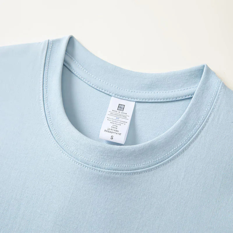 Men's Oversized T-Shirt - Cotton Round Neck Summer Casual Tee | Breathable Short Sleeve