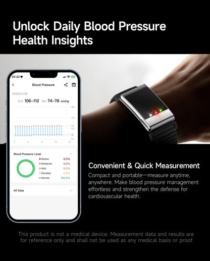 New No Screen Health Bracelet Precise Heart Rate Blood Pressure ECG Monitor Call Reminder Smart Watch Sport Band Fitness Tracker