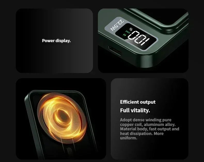 100000mAh Magnetic Powerbank Magnetic Power Bank Wireless Fast Charger For iPhone Backup Battery For Magsafe