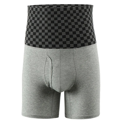 Sexy Mens Boxer Men's Underwear Cotton Waistband Anti-Wear Leg High Waist Warm Waist Protection Sports Men Panties New