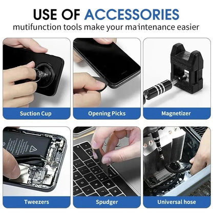 Precision Screwdriver Set - 115117 Magnetic Hex Bits for Xiaomi Mac PC iPhone Repair - ZOOMNSTORE