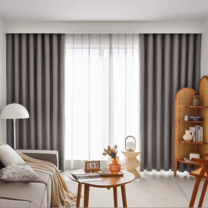 Linen Blackout Curtains – Modern Living Room Drapes | Full Shading, Luxury Bedroom