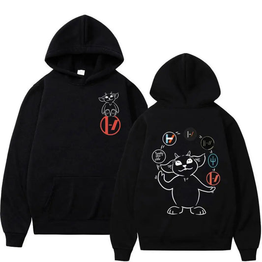 No. 21 Pilot Printed Men's Hoodie Printed Hip-Hop Retro Rock Sports Fashion Men's Sweater Autumn and Winter Adult New Tops