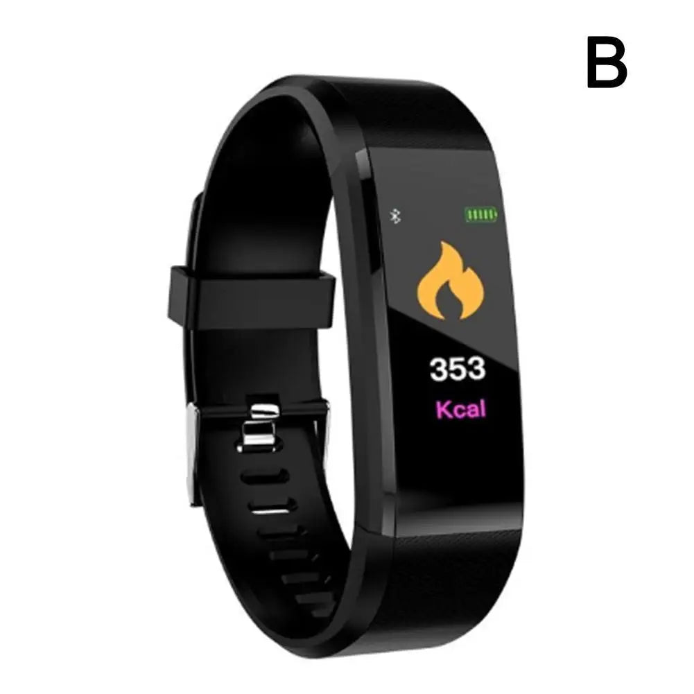 HD Color Screen 115plus Smart Band Heart Rate Health Watch Waterproof Sports Bracelet