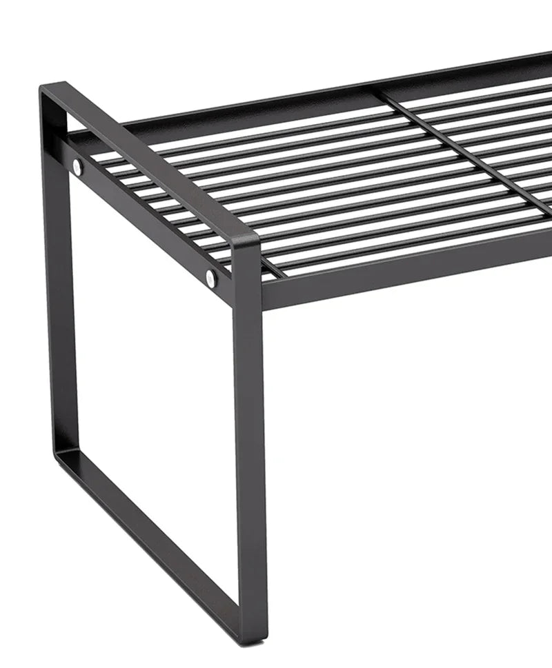 Kitchen Dish Rack - Stainless Steel Stackable Over Sink Shelf & Cutlery Holder