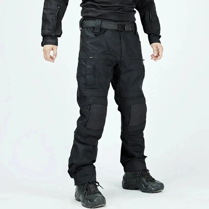 Tactical Casual Pants Mens Waterproof Cargo Trousers Outdoor Multi-Pocket Military Pants Male Hiking Wear-resisting Trousers