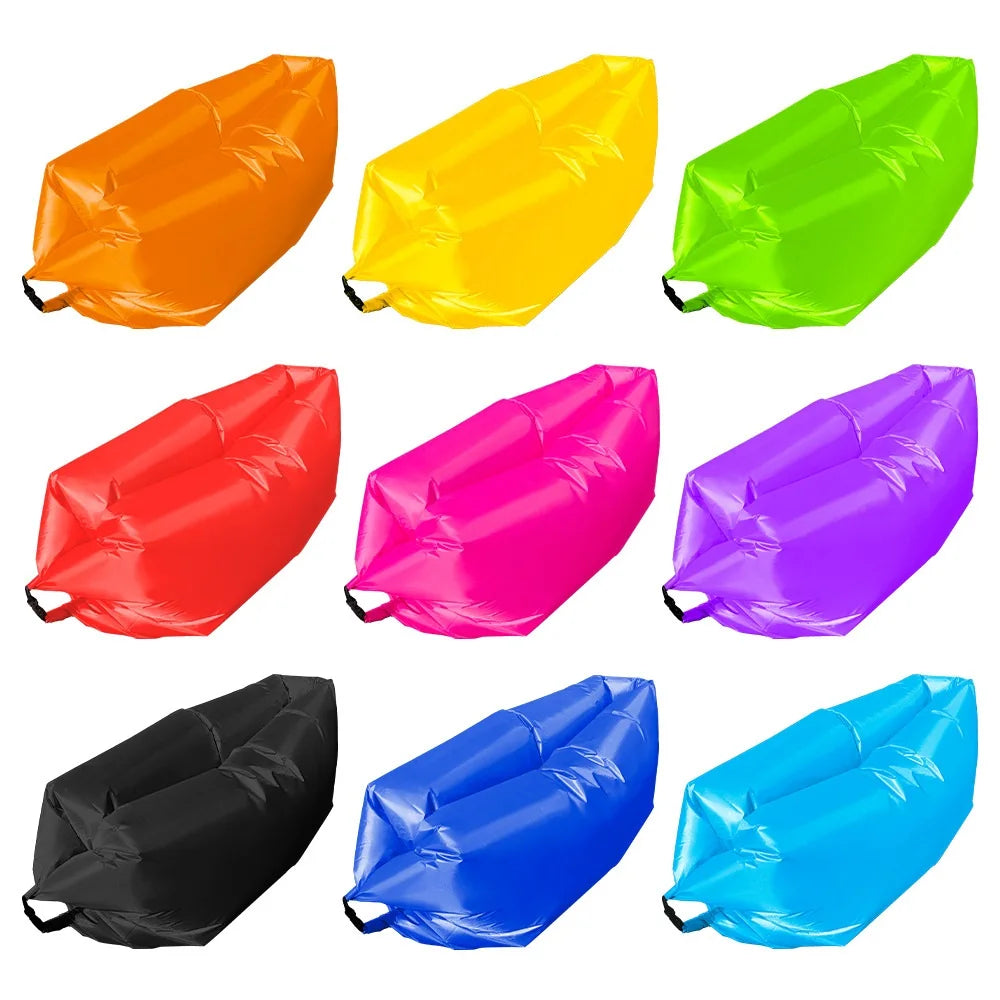 Portable Air Sofa Waterproof Fast Inflatable Lounger for Beach Camping Picnic Lightweight Durable Lazy Couch with Carry Bag
