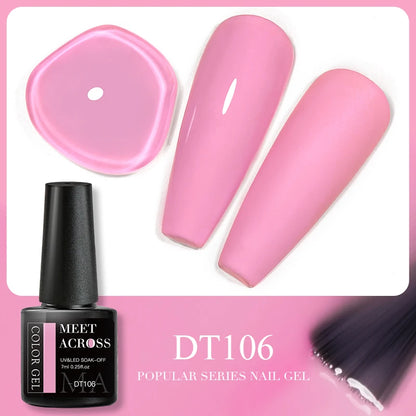 Pink Dried Flower Gel Nail Polish - Natural Flower Fairy Art Soak Off UVLED Varnish