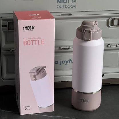 TYESO stainless steel portable sports kettle 2000ml large capacity insulated cup Outdoor portable direct drinking cup