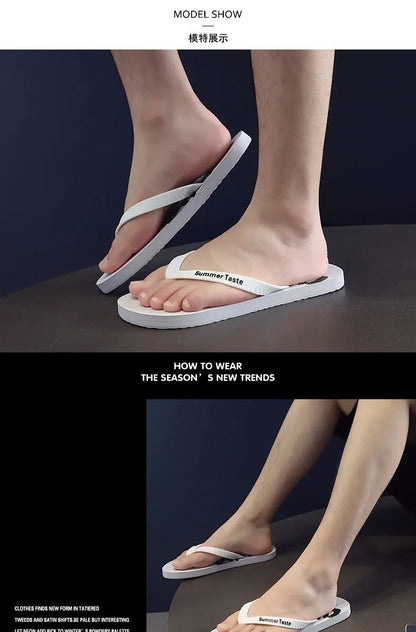Men's Summer Lightning Thong Sandals Edgy Non-Slip Soft Sole Beach/Street Trendy Student Durable Outdoor Casual Flip-Flops Shoes