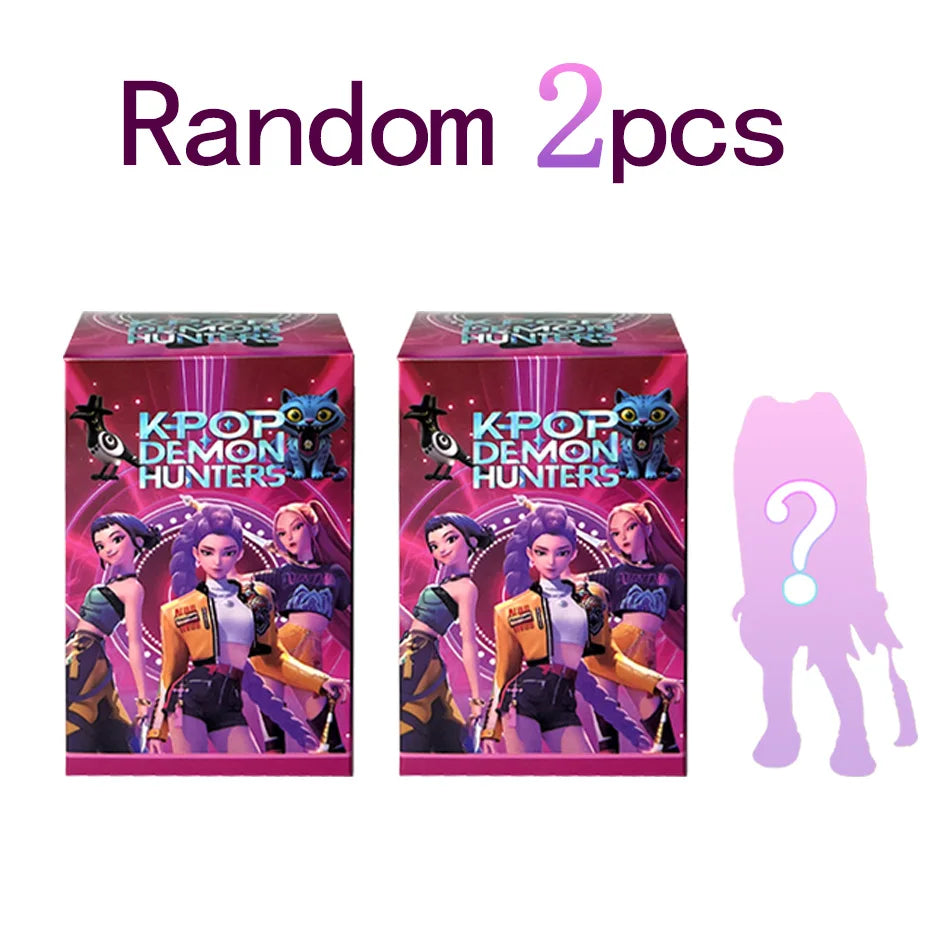 2025 Hot Anime KPop Devil Hunter Doll Vinyl Toy Rumi Mira Zoi Character Vinyl Mask Blind Box Ornament Toy Birthday Gift
