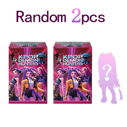 2025 Hot Anime KPop Devil Hunter Doll Vinyl Toy Rumi Mira Zoi Character Vinyl Mask Blind Box Ornament Toy Birthday Gift