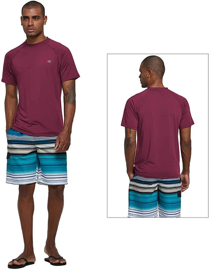 Men's UPF 50+ Beach T-Shirt – Quick-Dry Surf & Swim Top