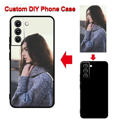 Custom Case for Samsung Galaxy S26 S25 S24 S23 S22 S21 FE Ultra Plus A53 A73 Note 20 A52S A32 A51 DIY Personaliz Picture Cover