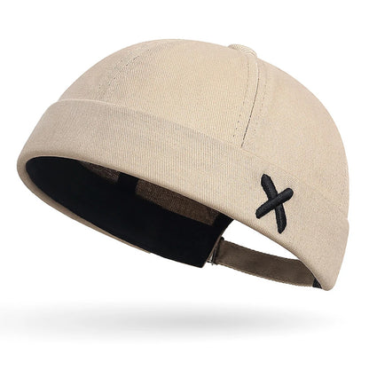 Denim Docker Cap – Brimless Sailor Beanie, Adjustable