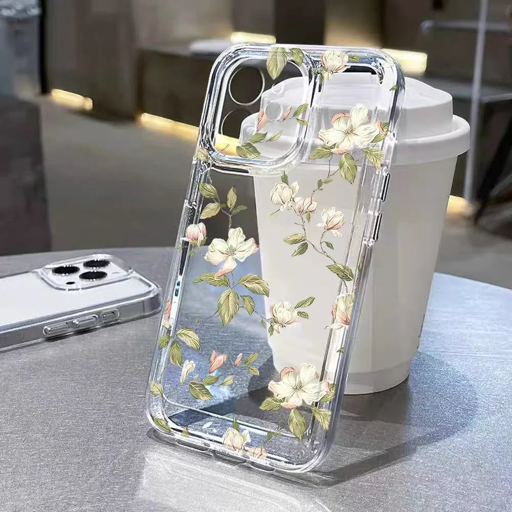 Flower Love Heart Case For Samsung Galaxy A57 A17 A07 A06 A56 A16 A36 A55 5G A15 A54 A14 A34 A32 A33 S26 S25 Ultra Plus Cover