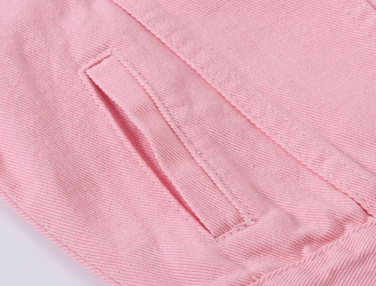 Y2k Denim Jeans Coat Cotton Women Button Spring Autumn Ropa Cardigan Punk Gothic Bomber Jacket Windbreaker Elegant Jackets